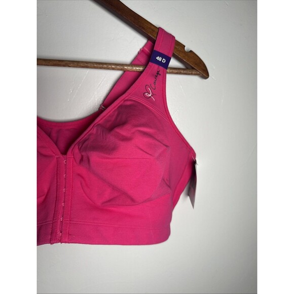 Catherines Intimates No Wire Front Close Cancer Courage Bra Size 48D NWT - Picture 2 of 16